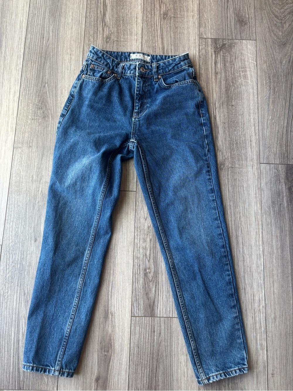 We The Free High-Rise Vintage Blue Mom Jeans